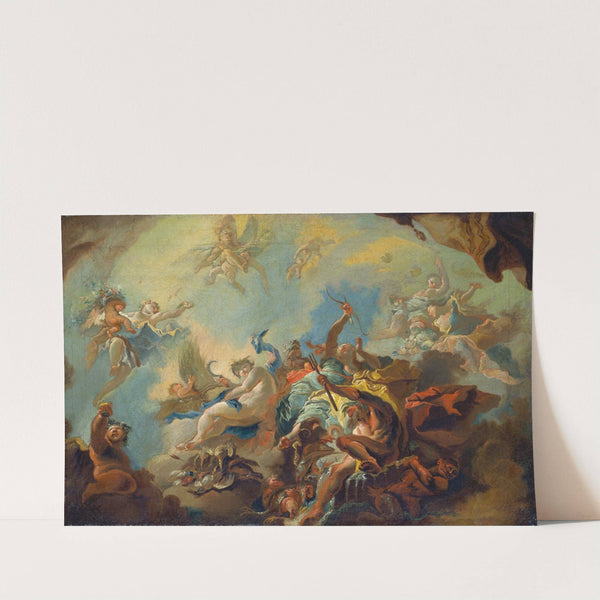 The Four Elements, Preparatory Study for a Painted Ceiling (ca 1750-1752) by Franz Anton Maulbertsch