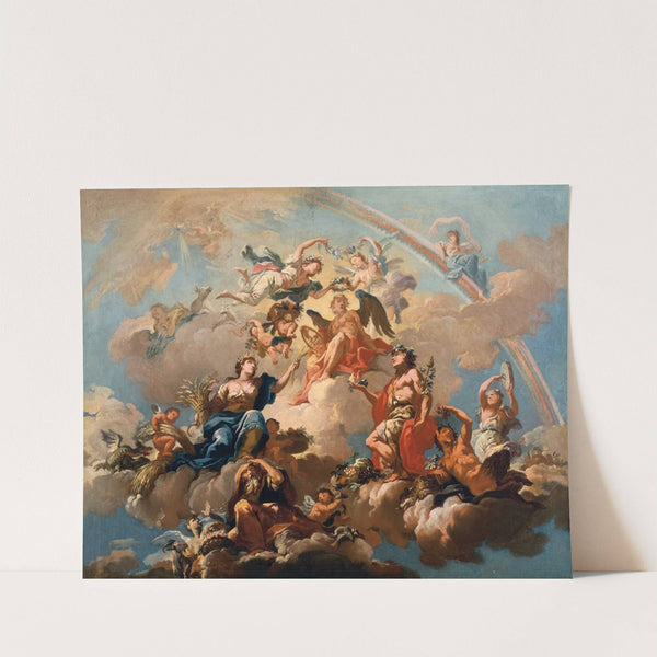 The Four Seasons favouring Chronos by Bartolomeo Altomonte