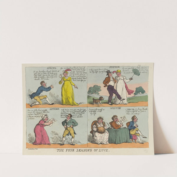 The four seasons of love (1814) by Thomas Rowlandson