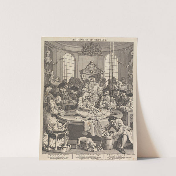 The Four Stages of Cruelty; The Reward of Cruelty (Anatomy Theatre) by William Hogarth