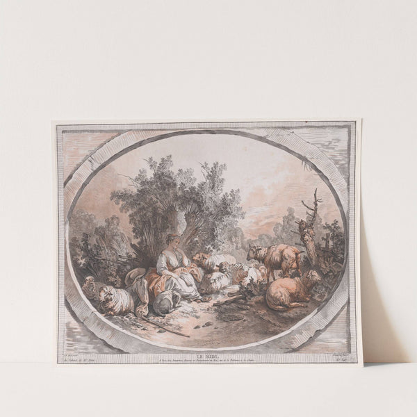 The Four Times of Day; Le Midi (1776) by Gilles Demarteau the Elder