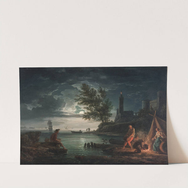 The four times of day- Night (1757) by Claude-Joseph Vernet