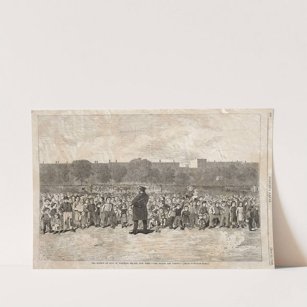 The Fourth of July in Tompkins Square, New York – ‘The Sogers Are Coming’ (1868) by Winslow Homer