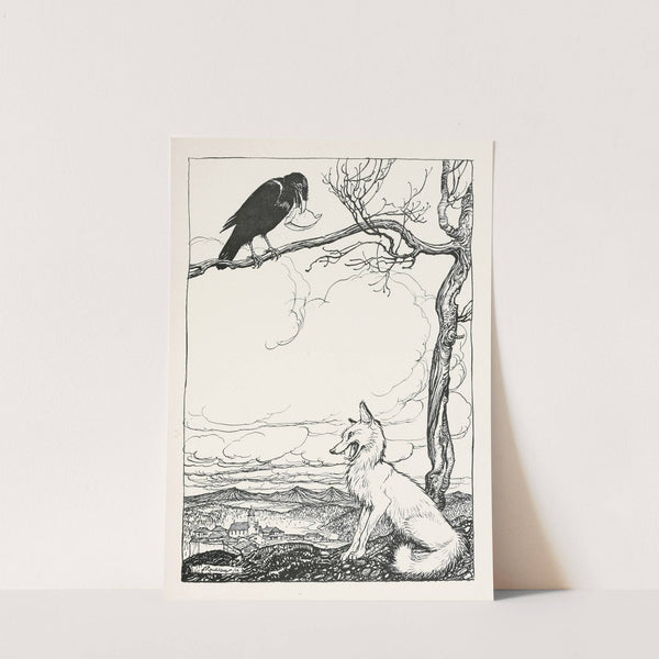 The Fox and the Crow (1912) by Arthur Rackham