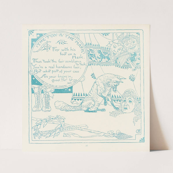 The Fox and the Mask (1908) by Walter Crane