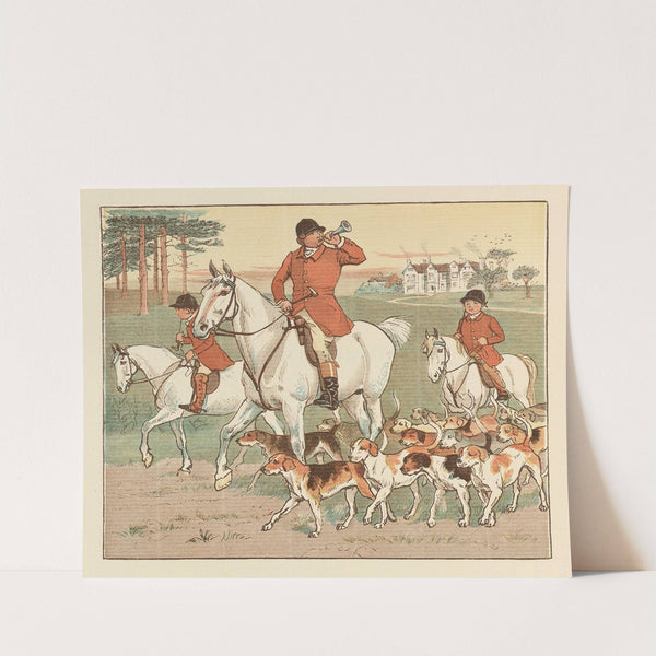 The Fox jumps over the Parson’s gate Pl.2 (1887) by Randolph Caldecott