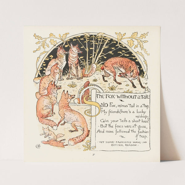 The Fox without a Tail (1908) by Walter Crane