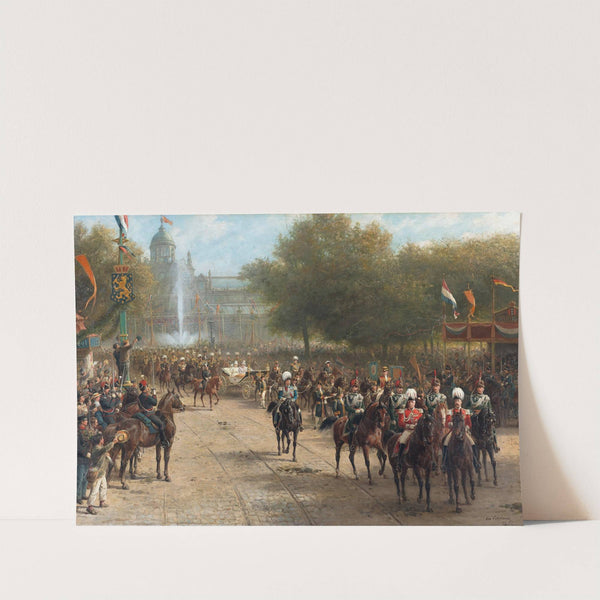 The Frederiksplein Amsterdam during the Entry of Queen Wilhelmina 5 September 1898 (1898 - 1900) by Otto Eerelman