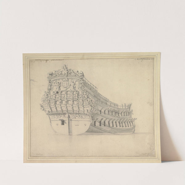 The French Vessel 'Courtisan' by Willem van de Velde the Younger