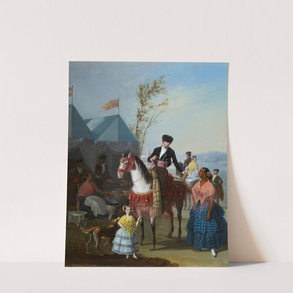 The Fritter Stall (c. 1854) by Manuel Cabral Aguado Bejarano