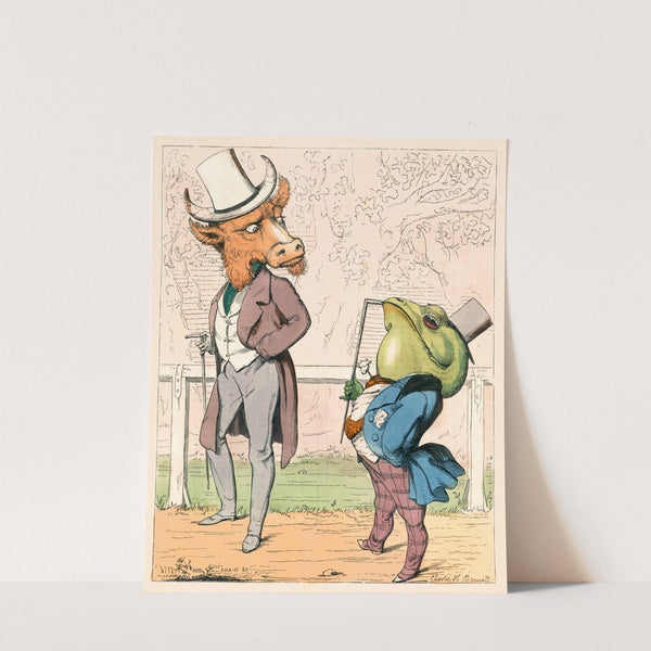 The Frog And The Ox (1857) by Charles Henry Bennett