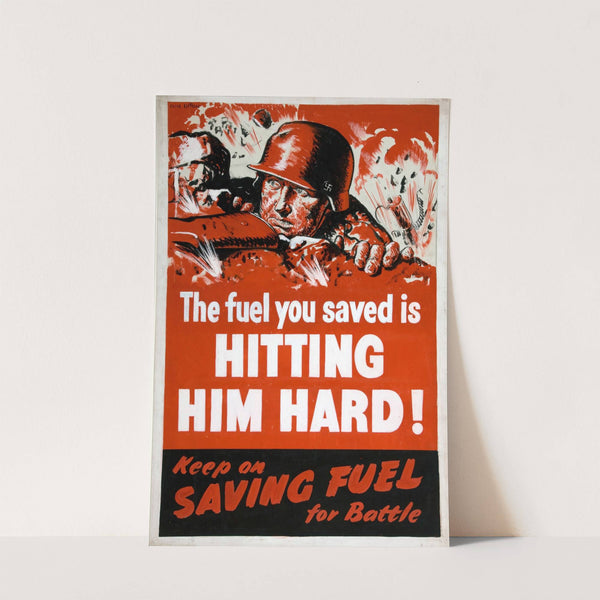 The fuel you saved is hitting him hard! Keep on saving fuel for battle by Clive Uptton