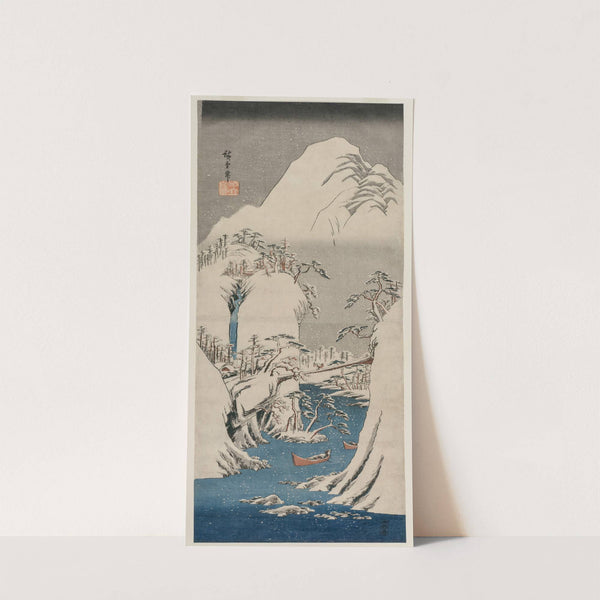 The Fuji River in the Snow (1841) by Andō Hiroshige