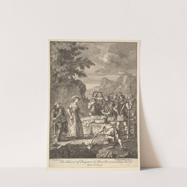 The Funeral of Chrystom & Marcella vindicating herself (1756) by William Hogarth