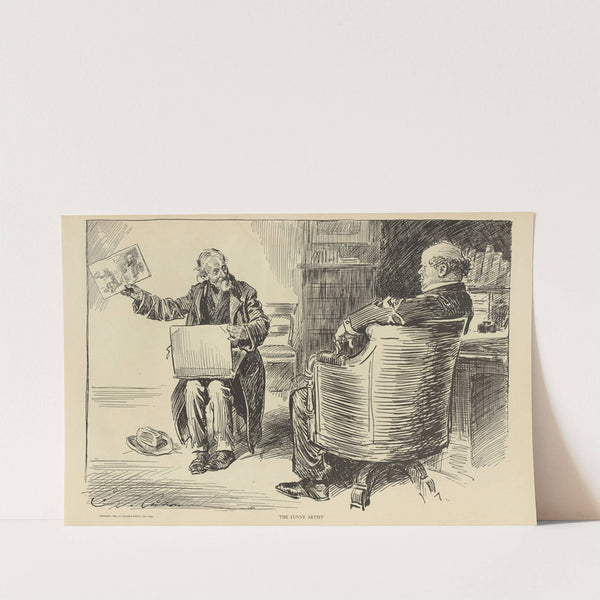 The funny artist (1900-1905) by Charles Dana Gibson