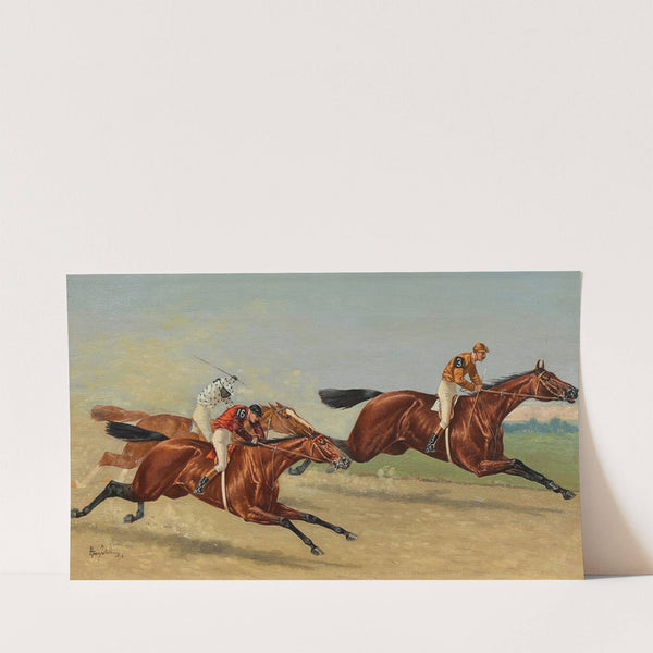 The Futurity 1892 with Morello, Lady Violet and St. Leonards (1892) by Henry Stull