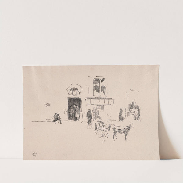 The Gaiety Stage Door (1879) by James Abbott McNeill Whistler