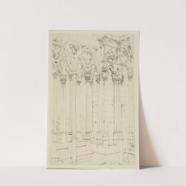 The Gallery of Notre-Dame, Paris (1853) by Charles Meryon