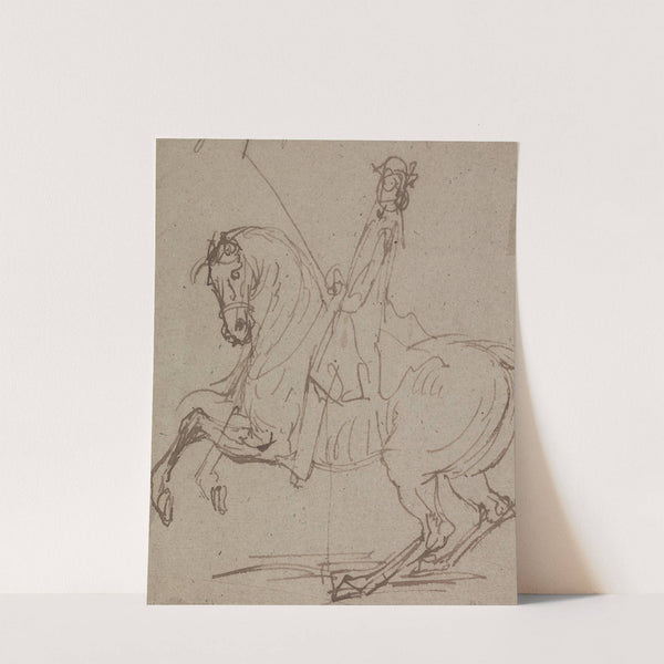 'The Gallop with Left Leg;'Engraved as Plate 15 in 'Twenty Five Actions of the Manage Horse...' by John Vanderbank