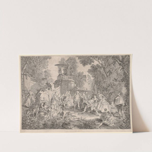 The Game of Blind Man’s Bluff (1739) by Charles-Nicolas Cochin