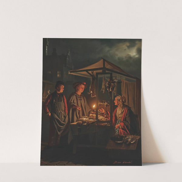 The game seller by Petrus van Schendel