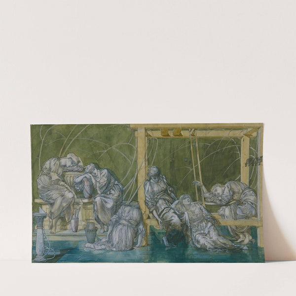 The Garden Court (1870-75) by Sir Edward Coley Burne-Jones