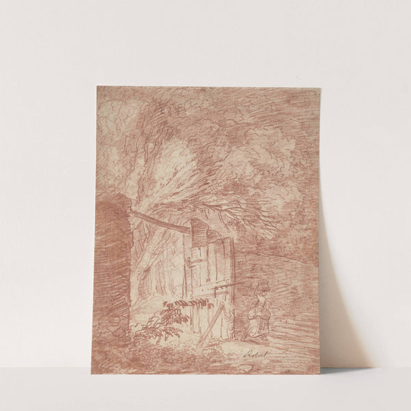 The Garden Gate (1760-1765) by Hubert Robert