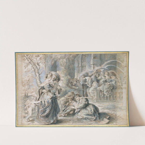 The Garden of Love (left portion) by Peter Paul Rubens