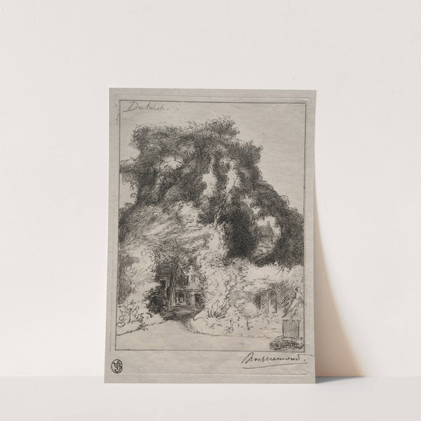 The Garden of the Inn at Dulwich (c. 1870) by Félix Bracquemond