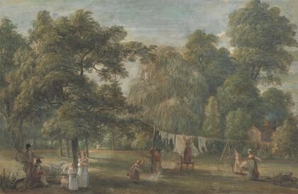 The Garden of Thomas Sandby’s House at Englefield Green near Windsor