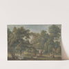 The Garden of Thomas Sandby's House at Englefield Green near Windsor by Paul Sandby