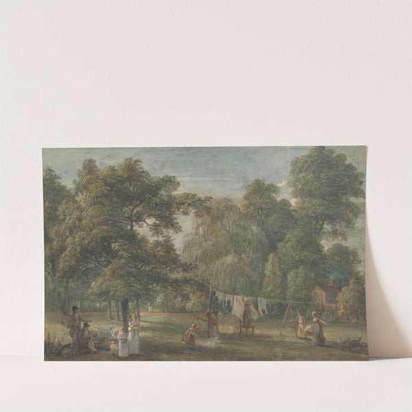 The Garden of Thomas Sandby's House at Englefield Green near Windsor by Paul Sandby