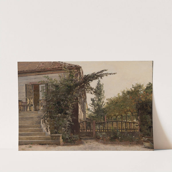 The Garden Steps Leading to the Artist’s Studio on Blegdammen by Christen Købke