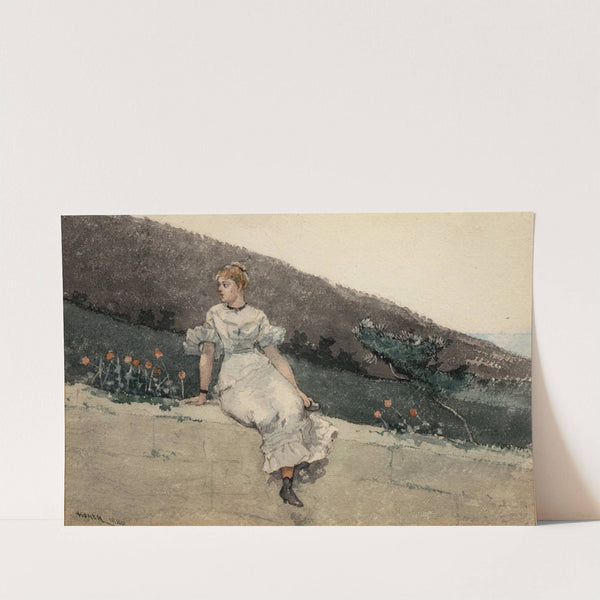 The garden wall by Winslow Homer