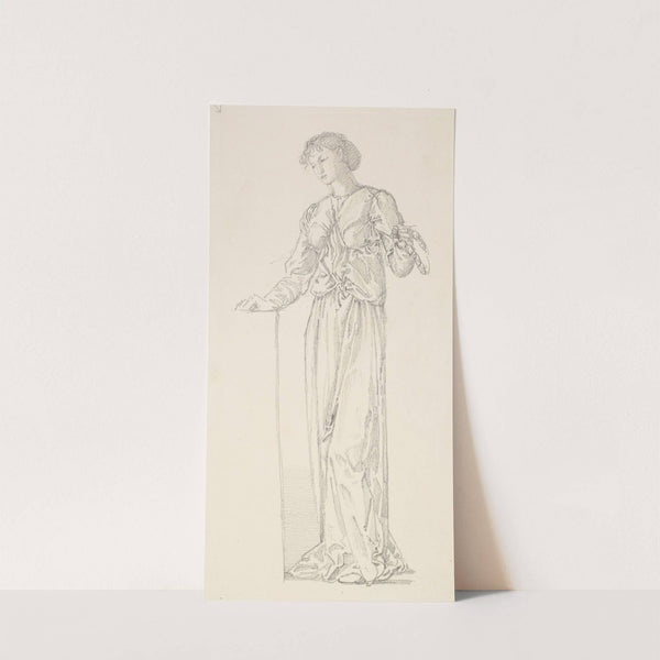 The Garland Weavers - Drapery Study by Sir Edward Coley Burne-Jones