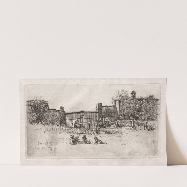 The Gate, Lustheim (1879) by Otto Henry Bacher