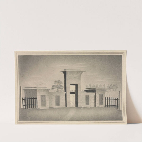 The Gateway of Mount Auburn, near Boston (1800s) by Mary Altha Nims