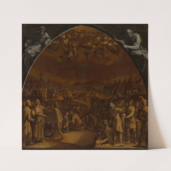 The Gathering of Manna by Aurelio Lomi