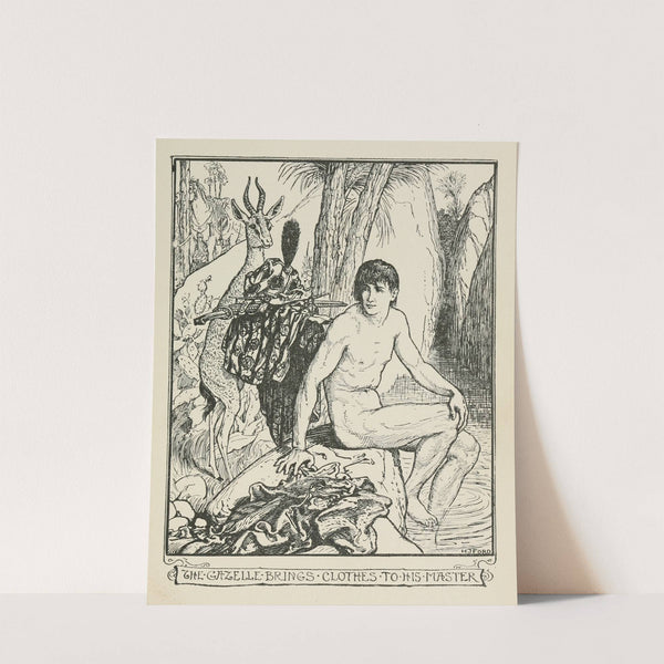 The Gazelle brings Clothes to his Master by Henry Justice Ford