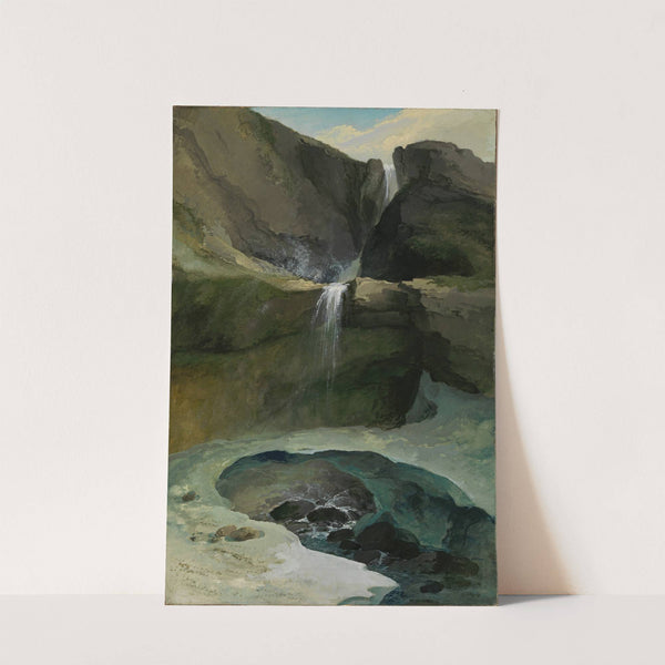 The Geltenbach Falls in the Lauenen Valley with an Ice Bridge (circa 1778) by Caspar Wolf