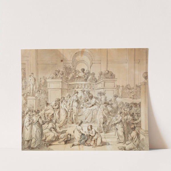 The Generosity Of Roman Women by Jacques Gamelin