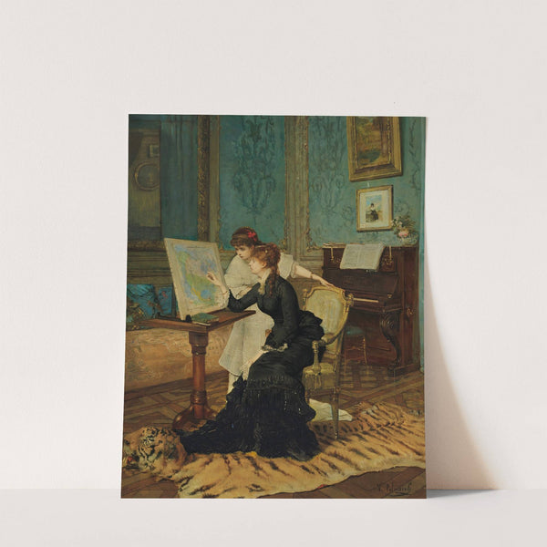 The Geography Lesson by Vicente Palmaroli y González