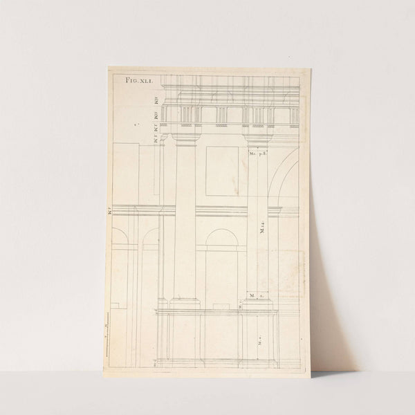 The geometrical elevation of the foregoing design. by Andrea Pozzo