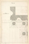 The geometrical plan of a design, of the Dorick order.