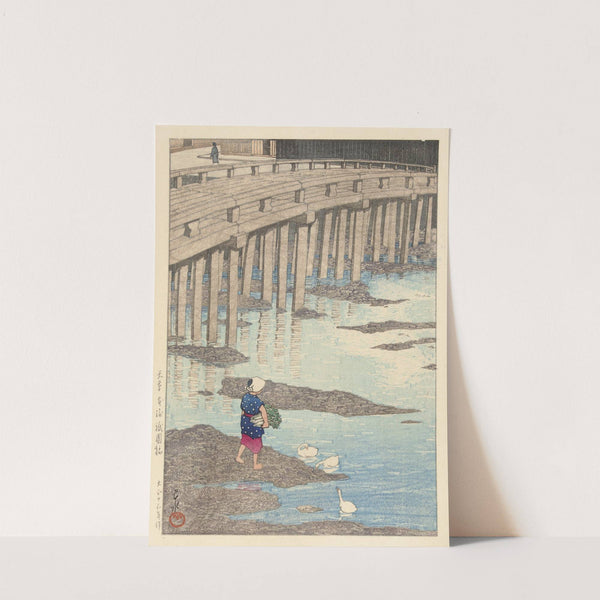 The Gion Bridge In Hondo In Amakusa (1924) by Kawase Hasui