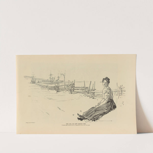 The girl he left behind him (1893-1900) by Charles Dana Gibson