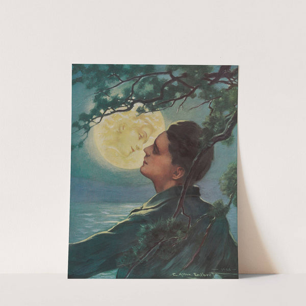 The girl in the moon by Charles Allan Gilbert