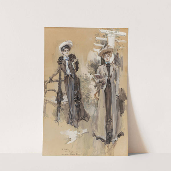 The Girl Looked At Her and Passed On (1903) by Howard Chandler Christy