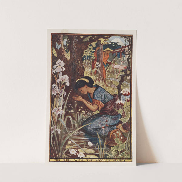 The girl with the wooden helmet by Henry Justice Ford