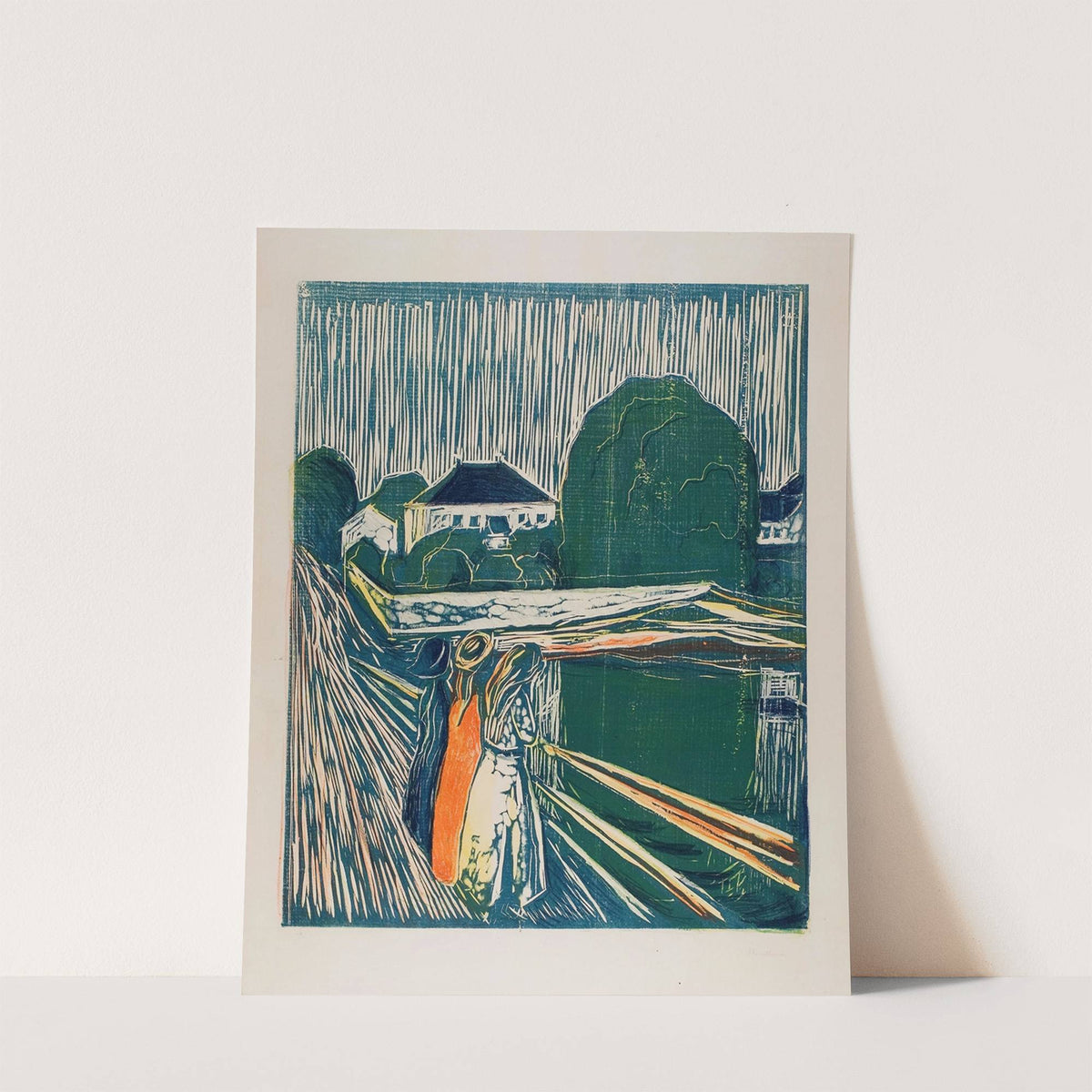The Girls on the Bridge (1918) by Edvard Munch